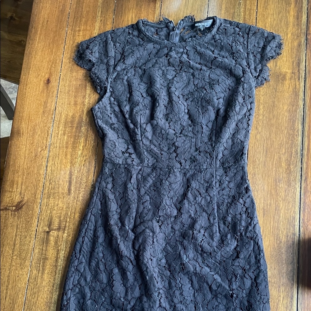 Chic Black Lace Mini Dress